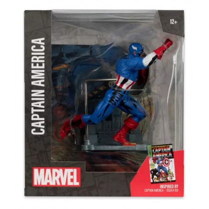 Marvel Mcfarlane Estatuilla Captain America Issue 100